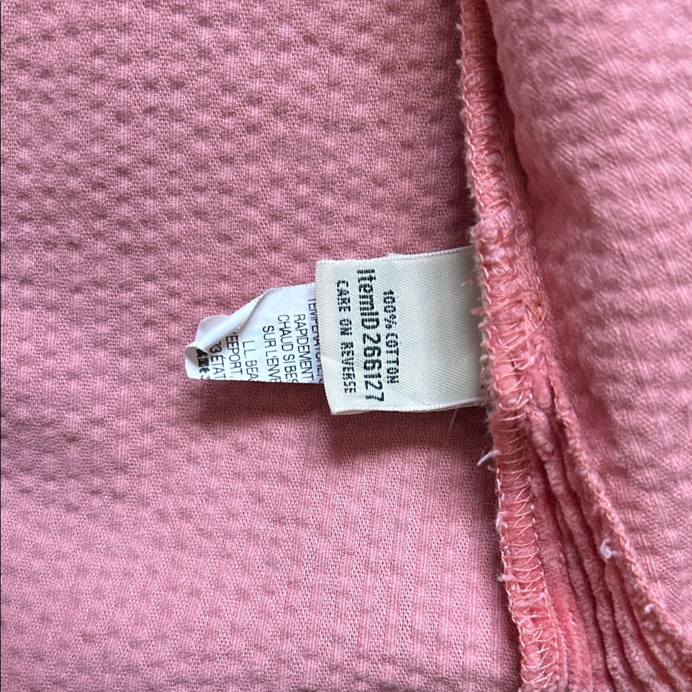 L.L. Bean Peachy Rose Corduroy Shirt - Picture 7 of 9